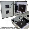 Altelix Weatherproof Dell OptiPlex® Micro Form Factor PC Enclosure with Cooling Fan, 120 VAC Outlets & Power Cord