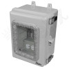 Altelix Windowed 120VAC Enclosure - 12x9x7 Polycarbonate + ABS NEMA 4X Enclosure with Window, 120VAC Outlets & Power Cord