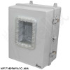 Altelix Windowed 120VAC Enclosure - 17x14x9 Polycarbonate + ABS NEMA 4X Directional Enclosure with Window, Tilt-and-Swivel Mount, 120VAC Outlets & Power Cord