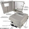 Altelix Windowed Enclosure - 14x12x8 Fiberglass Weatherproof NEMA Enclosure with Window, Aluminum Mounting Plate, 120V Outlets & Power Cord