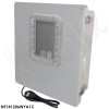Altelix Windowed Enclosure - 14x12x6 Fiberglass Weatherproof NEMA Enclosure with Window, Aluminum Mounting Plate, 120V Outlets & Power Cord