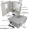 Altelix Windowed Enclosure - 14x12x6 Fiberglass Weatherproof NEMA Enclosure with Window, Aluminum Mounting Plate, 120V Outlets & Power Cord