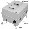 Altelix Fan Cooled Weatherproof Starlink® Gen 3 Enclosure with 100-240 VAC Universal Power Outlet