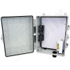 Altelix Ceiling Mount PoE Powered Enclosure - 14x11x7 Polycarbonate + ABS with DC Cooling Fans & 2-Port PoE Power Splitter