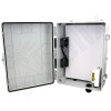 Altelix Ceiling Mount PoE Powered Enclosure - 17x14x7 Polycarbonate + ABS with DC Cooling Fans & 2-Port PoE Power Splitter