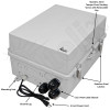 Altelix Network Distribution Enclosure - Polycarbonate + ABS NEMA 4X Weatherproof Enclosure with 12-Port Blank Patch Panel, 120 VAC Outlets & Power Cord