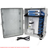 Altelix Network Distribution Enclosure - Polycarbonate + ABS NEMA 4X Weatherproof Enclosure with 12-Port Blank Patch Panel, 120 VAC Outlets & Power Cord