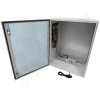 Altelix 32x24x16 Steel Weatherproof NEMA 4X Enclosure with Dual Cooling Fans, 120 VAC Outlets and Power Cord