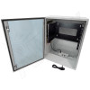 Altelix Air Conditioned Enclosure with Heat and 6U Equipment Rack - 32x24x16 Steel Weatherproof NEMA 4X Rated with 120VAC Power Outlets