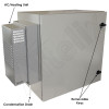 Altelix Air Conditioned Enclosure with Heat - 24x24x16 Steel Weatherproof NEMA 4X Enclosure with 120VAC Power Outlets Altelix Air Conditioned Enclosure with Heat - 24x24x16 Steel Weatherproof NEMA 4X Enclosure with 120VAC Power Outlets