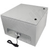 Altelix Air Conditioned Enclosure with Heat and 4U Vertical Equipment Rack - 24x24x16 Steel Weatherproof NEMA 4X Rated with 120VAC Power Outlets Altelix Air Conditioned Enclosure with Heat and 4U Vertical Equipment Rack - 24x24x16 Steel Weatherproof NEMA 4X Rated with 120VAC Power Outlets