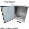 Altelix Air Conditioned Enclosure with Heat and Vertical 4U Equipment Rack - 32x24x16 Steel Weatherproof NEMA 4X Rated with 120VAC Power Outlets