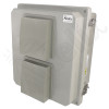 Altelix 14x12x8 Fiberglass Weatherproof Vented NEMA Enclosure with Adjustable Cooling Fan, 120 VAC Outlets & Power Cord