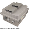 Altelix 14x12x8 Fiberglass Weatherproof Vented NEMA Enclosure with Adjustable Cooling Fan, 120 VAC Outlets & Power Cord