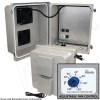 Altelix 14x12x10 Fiberglass Weatherproof Vented NEMA Enclosure with Adjustable Cooling Fan, 120 VAC Outlets & Power Cord