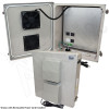 Altelix 14x12x6 Fiberglass Weatherproof Vented NEMA Enclosure with Adjustable Cooling Fan, 120 VAC Outlets & Power Cord