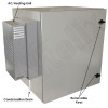 Altelix Air Conditioned Enclosure with Heat and 6U Equipment Rack - 28x24x24 Steel Weatherproof NEMA 4X Rated with 120VAC Power Outlets
