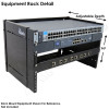 19" 6U Equipment Rack Detail