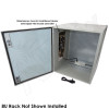 Altelix Air Conditioned Enclosure with Heat and 8U Equipment Rack - 28x24x24 Steel Weatherproof NEMA 4X Rated with 120VAC Power Outlets