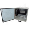 Altelix Air Conditioned Enclosure with Heat and 6U Equipment Rack - 24x24x24 Steel Weatherproof NEMA 4X Rated with 120VAC Power Outlets