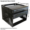 19" 8U Equipment Rack Detail