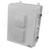 Altelix 17x14x7 Polycarbonate + ABS Vented RF Transparent Outdoor WiFi Enclosure with 120 VAC Outlets, Power Cord & Cooling Fan with Digital Temperature Controller