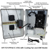 Altelix Heavy Duty Fan Cooled Weatherproof Starlink® Gen 3 Enclosure with 120 VAC Outlets and Power Cord