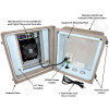 Altelix Air Conditioned Enclosure - 14x12x8 Fiberglass Weatherproof NEMA 4X Enclosure with 120 VAC Outlets