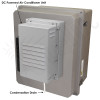 Altelix DC Powered Air Conditioned Enclosure - 20x16x12 Fiberglass Weatherproof NEMA 4X Rated, 12VDC, 24VDC, 48VDC