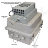 Altelix DC & Solar Powered Air Conditioned Enclosure - 14x12x10 Fiberglass Weatherproof NEMA 4X Rated,  12VDC, 24VDC, 48VDC