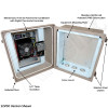 Altelix DC & Solar Powered Air Conditioned Enclosure - 14x12x10 Fiberglass Weatherproof NEMA 4X Rated,  12VDC, 24VDC, 48VDC
