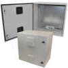 Altelix 24x24x16 Steel Weatherproof NEMA Enclosure with Dual Door Mounted Vents, Dual 120 VAC Duplex Outlets and Power Cord