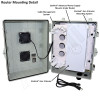 Altelix Weatherproof Starlink® Gen 3 with Starlink® Advanced Power Supply Enclosure with Cooling Fan and 120 VAC Outlets