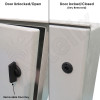 Altelix DC Powered Air Conditioned Enclosure - 24x20x9 Fiberglass FRP Weatherproof NEMA 4X Rated, 12VDC, 24VDC, 48VDC