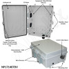 Altelix Vented Deck Mount Enclosure - 17x14x7 Polycarbonate + ABS