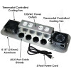 Power Module with Two 120VAC Duplex Outlets, Cooling Fan & 5-Port Cable Glands for NS242012, NS242412, NX242416, NS242416, NS242424, NS282416, NS282424 and NS322416 Enclosures