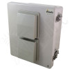 Altelix 10x8x6 Vented Fiberglass Weatherproof NEMA 4X Enclosure with Aluminum Equipment Mounting Plate, 120VAC Outlets and Pre-Wired Power Cord