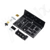 DIN rail mount with included screws and accessories