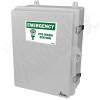 Altelix Weatherproof Emergency Dual Eye Wash Enclosure - 17x14x7 Polycarbonate NEMA 4X Rated