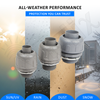 Altelix Liquid Tight Conduit Connectors – 4-Pack Weatherproof Nylon Compression Fittings (1/2", 3/4", 1")