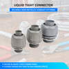 Altelix Liquid Tight Conduit Connectors – 4-Pack Weatherproof Nylon Compression Fittings (1/2", 3/4", 1")
