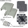 Aluminum Vent / Fan Shroud Kits -  for 80mm & 120mm | NSA080GY-2V