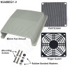 Aluminum Vent / Fan Shroud Kits -  for 80mm & 120mm | NSA080GY-V