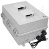 Altelix Vented Network Distribution Enclosure - Polycarbonate + ABS Weatherproof Enclosure with 12-Port Blank Patch Panel, 120 VAC Outlets & Power Cord