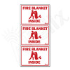 Fire Blanket Inside Label - Weatherproof Vinyl 5 x 3.5 Inch