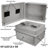 Altelix 16x20x12 Fiberglass Weatherproof NEMA Equipment Rack Enclosure | NF162012LV-BR2SU, NF162012LV-BRV4U, NF162012LV-BR6U