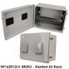 Altelix 16x20x12 Fiberglass Weatherproof NEMA Equipment Rack Enclosure | NF162012LV-BR2SU