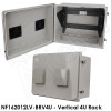 Altelix 16x20x12 Fiberglass Weatherproof NEMA Equipment Rack Enclosure | NF162012LV-BRV4U