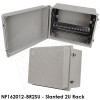 Altelix 16x20x12 Fiberglass Weatherproof NEMA Equipment Rack Enclosure | NF162012-BR2SU