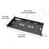 Altelix 19" 1U Heavy Duty Rack Mount Utility Shelf